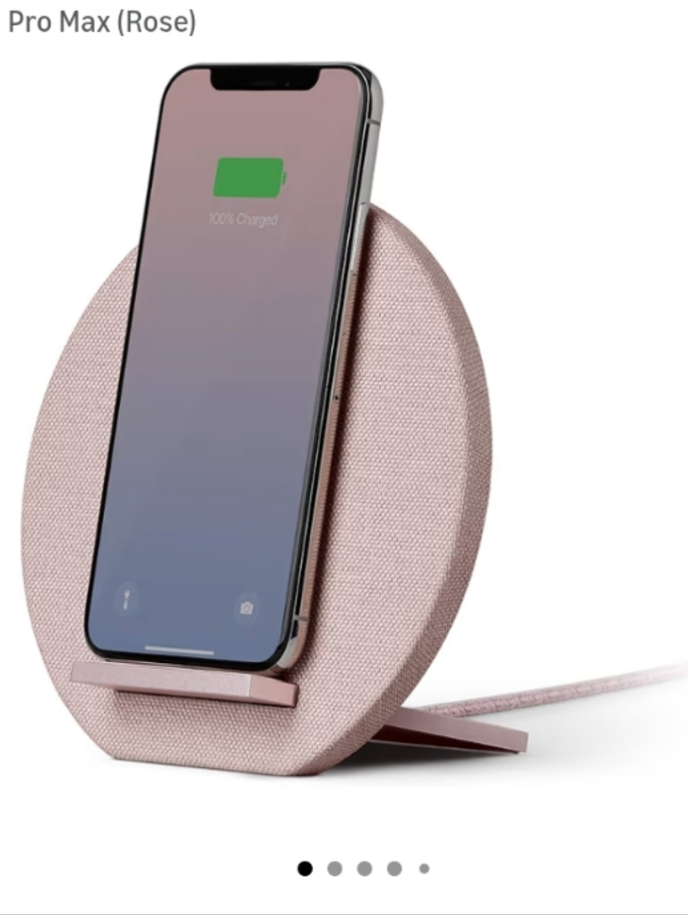 Native Union Wireless Charging Dock Android iPhone Travel Home Office